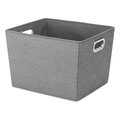 Whitmor Hang & Stack Storage Bin, Fabric, Gray 5034192